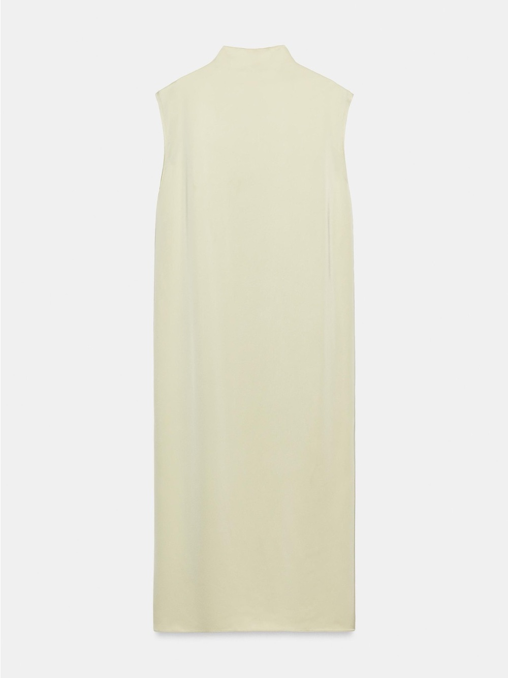 ZW Collection Zara Sleeveless Satin Maxi Dress frog fastening  in sea green POP - Picture 9 of 9